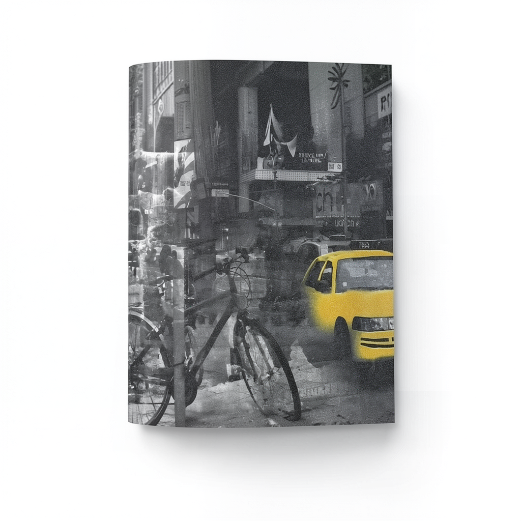 ورق جدران فينيل تصميم شبابي 10 م×53 سم اصفر و رمادي غامق