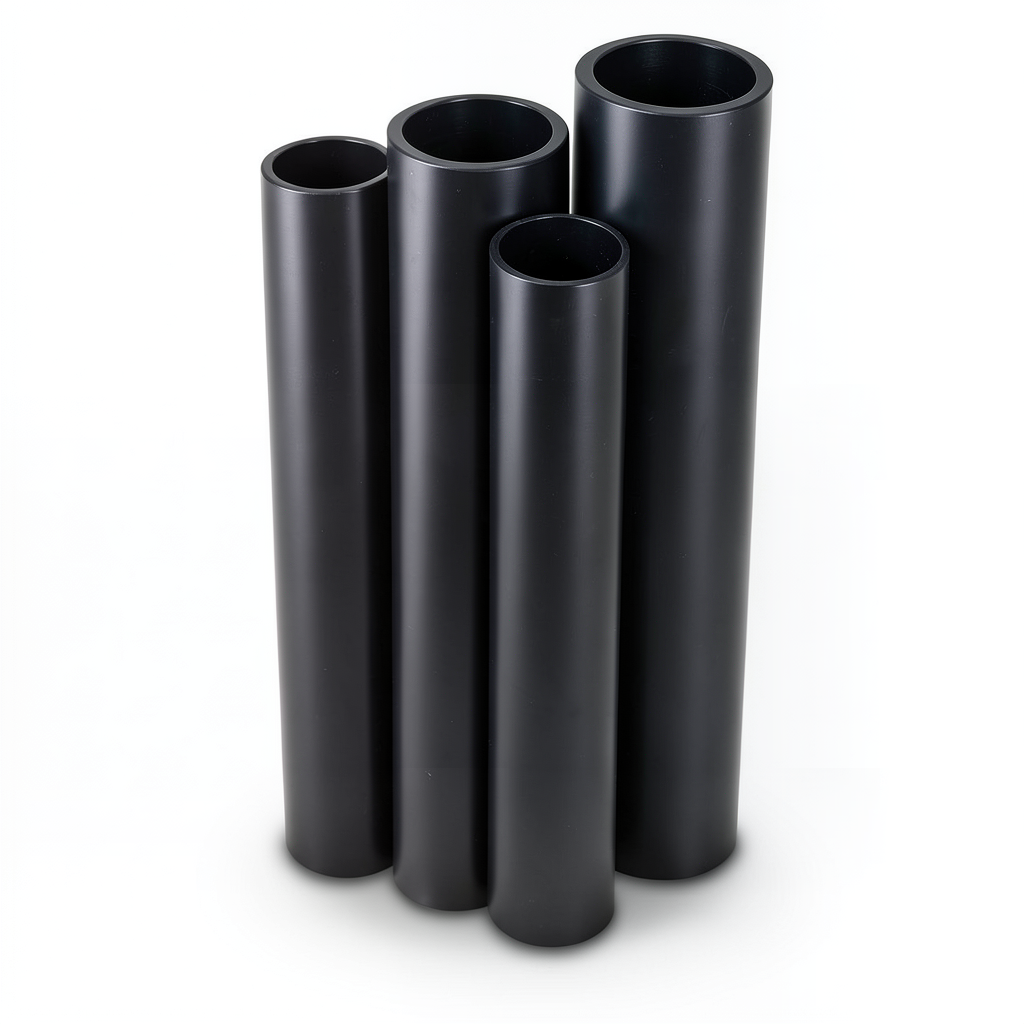 HDPE Pipes PE 100 Pressure 12.5 Bar Outer Diameter 1600 mm Thickness 117.6 mm Black