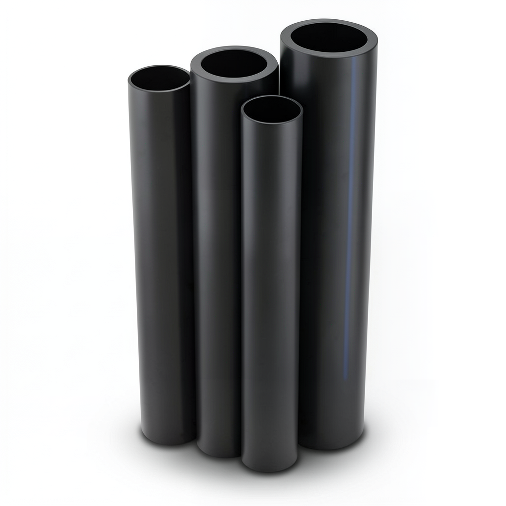 أنابيب HDPE PE 80 ضغط 10 بار قطر 355 مم سمك 26.1 مم أسود