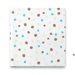 Vinyl Wall Decoration Youthful Design 10m×53cm White Brown Cyan