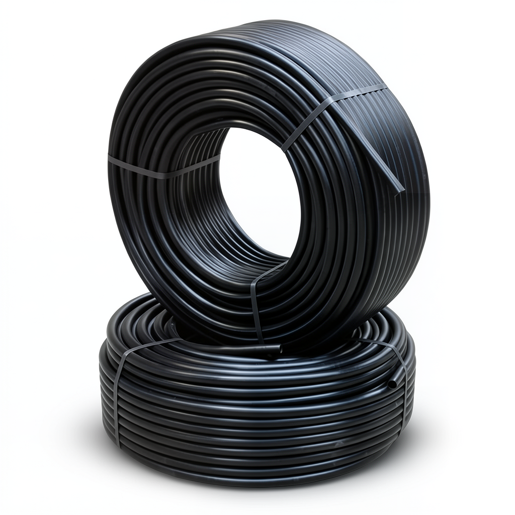 HDPE Pipes PE 63 Pressure 4 Bar Outside Diameter 50 mm Thickness 2 mm Black