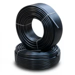 أنابيب HDPE PE 63 ضغط 4 بار قطر خارجي 63 مم سمك 2.5 مم لون أسود