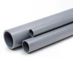 مواسير UPVC ضغط 6 بار قطر خارجي 110 مم سمك 3.2 مم لون رمادي