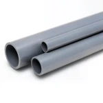 مواسير UPVC ضغط 10 بار قطر خارجي 25 مم سمك 1.5 مم لون رمادي