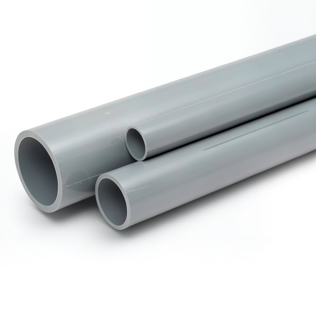 UPVC Pipes Nominal Pressure 4 Bar Outside Diameter 280 mm Thickness 5.5 mm Gray