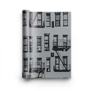 German Wallpaper Youth and Children 10m x 0.53m Gray, Model 281514