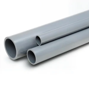 مواسير UPVC ضغط 10 بار قطر خارجي 32 مم سمك 1.8 مم لون رمادي