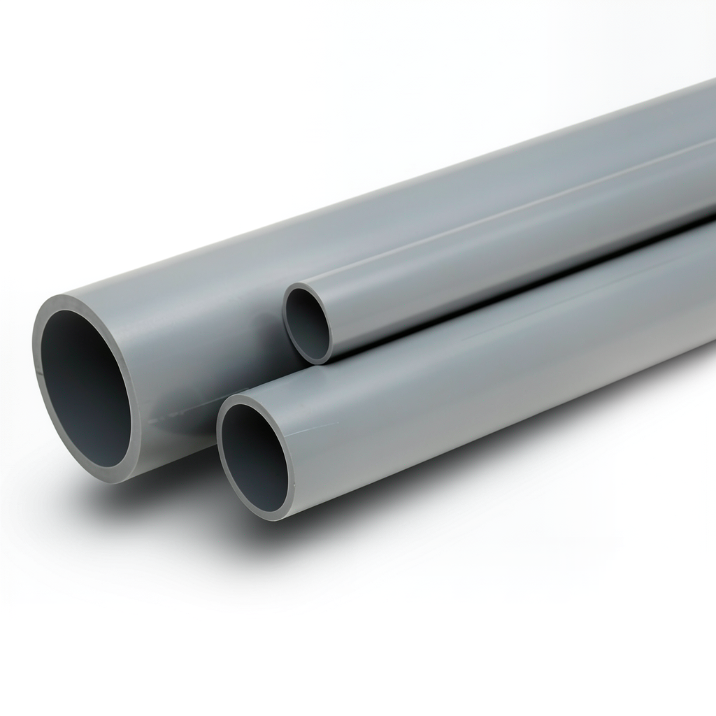 UPVC Pipes Nominal Pressure 6 Bar Outside Diameter 280 mm Thickness 8.2 mm Gray
