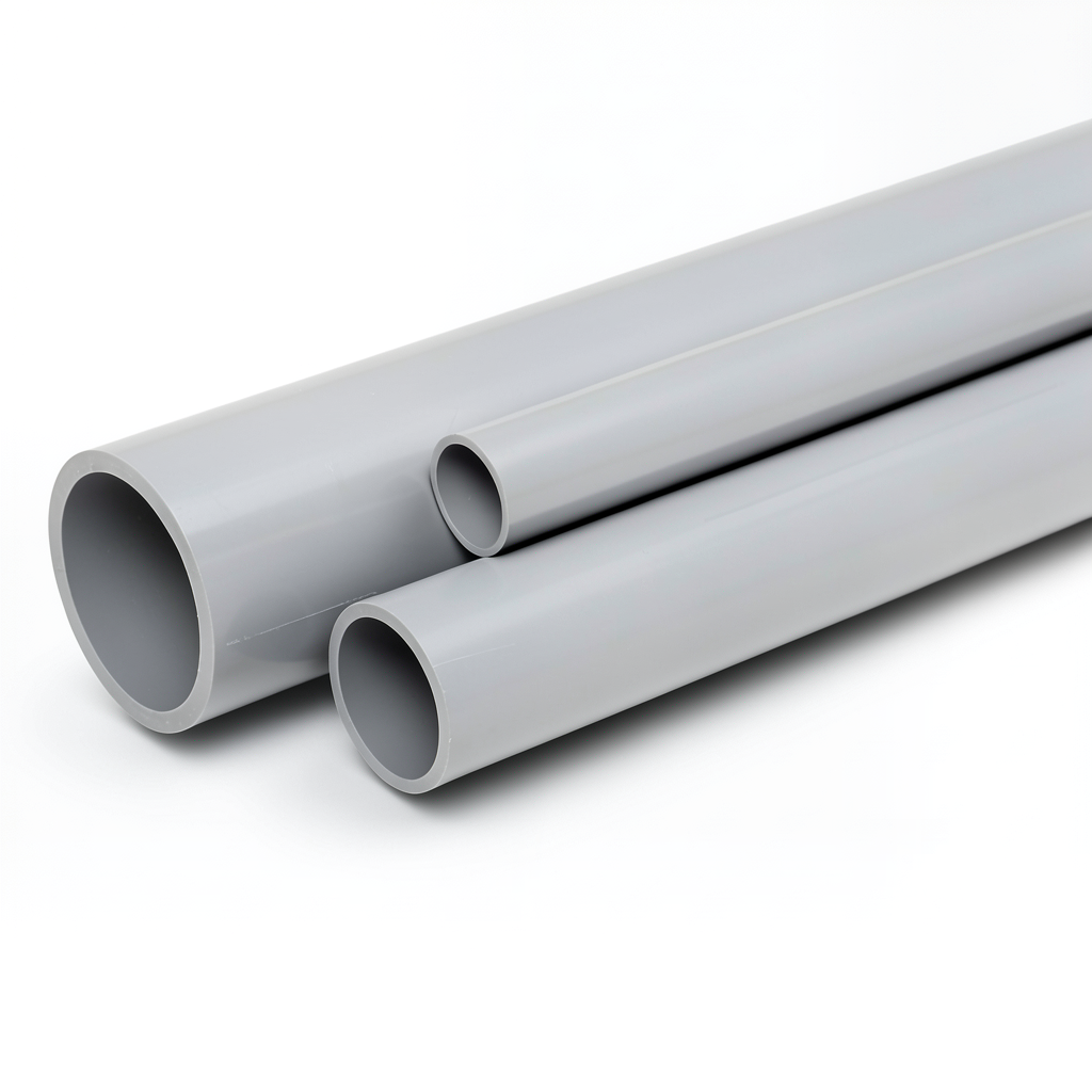 UPVC Pipes Pressure 6 Bar Outside Diameter 160 mm Thickness 4.7 mm Gray