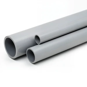 UPVC Pipes Pressure 10 Bar Outside Diameter 200 mm Thickness 9.6 mm Gray