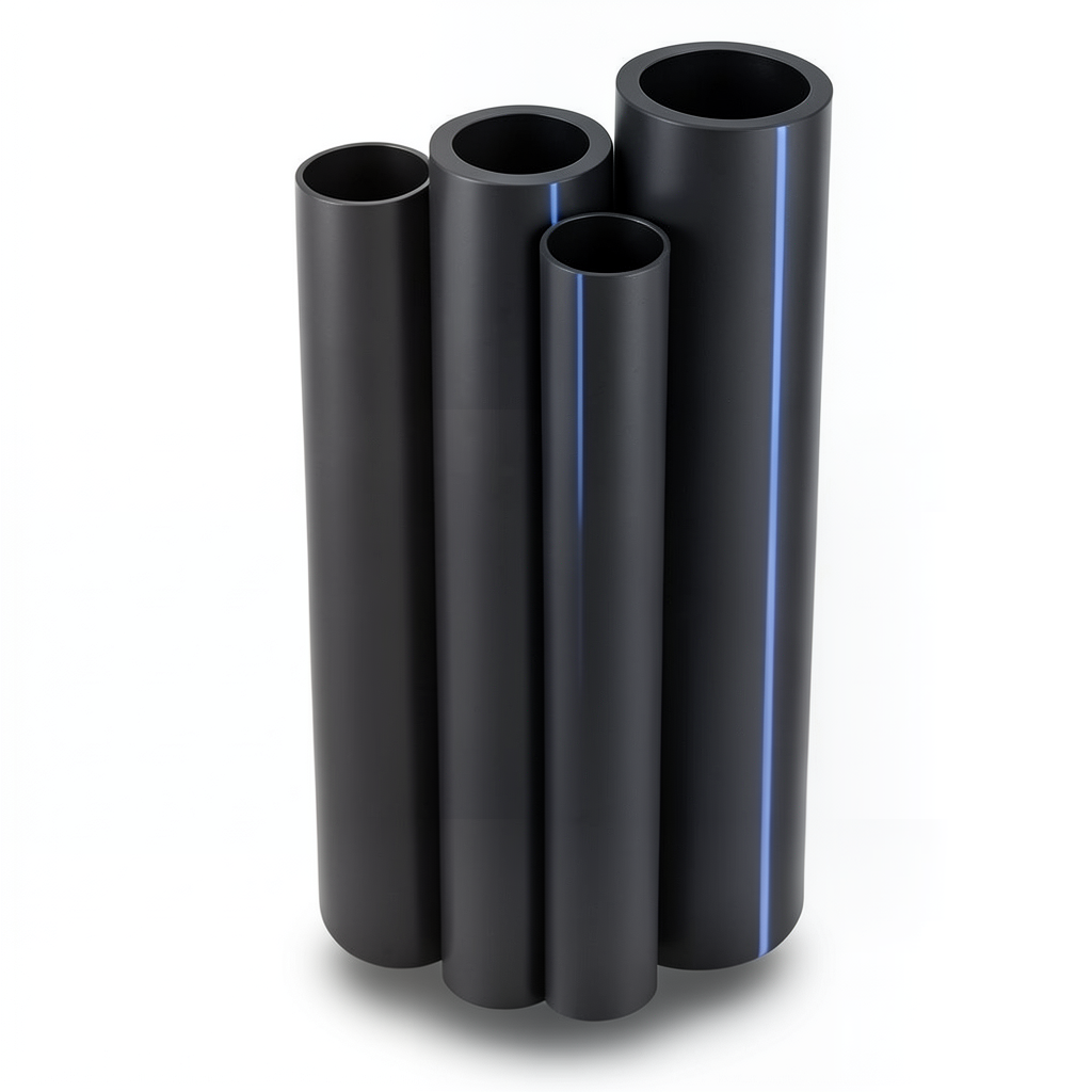 مواسير HDPE PE 100 ضغط 12.5 بار قطر خارجي 800 مم سمك 58.8 مم لون أسود