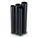 مواسير HDPE PE 100 ضغط 12.5 بار قطر خارجي 450 مم سمك 33.1 مم لون أسود