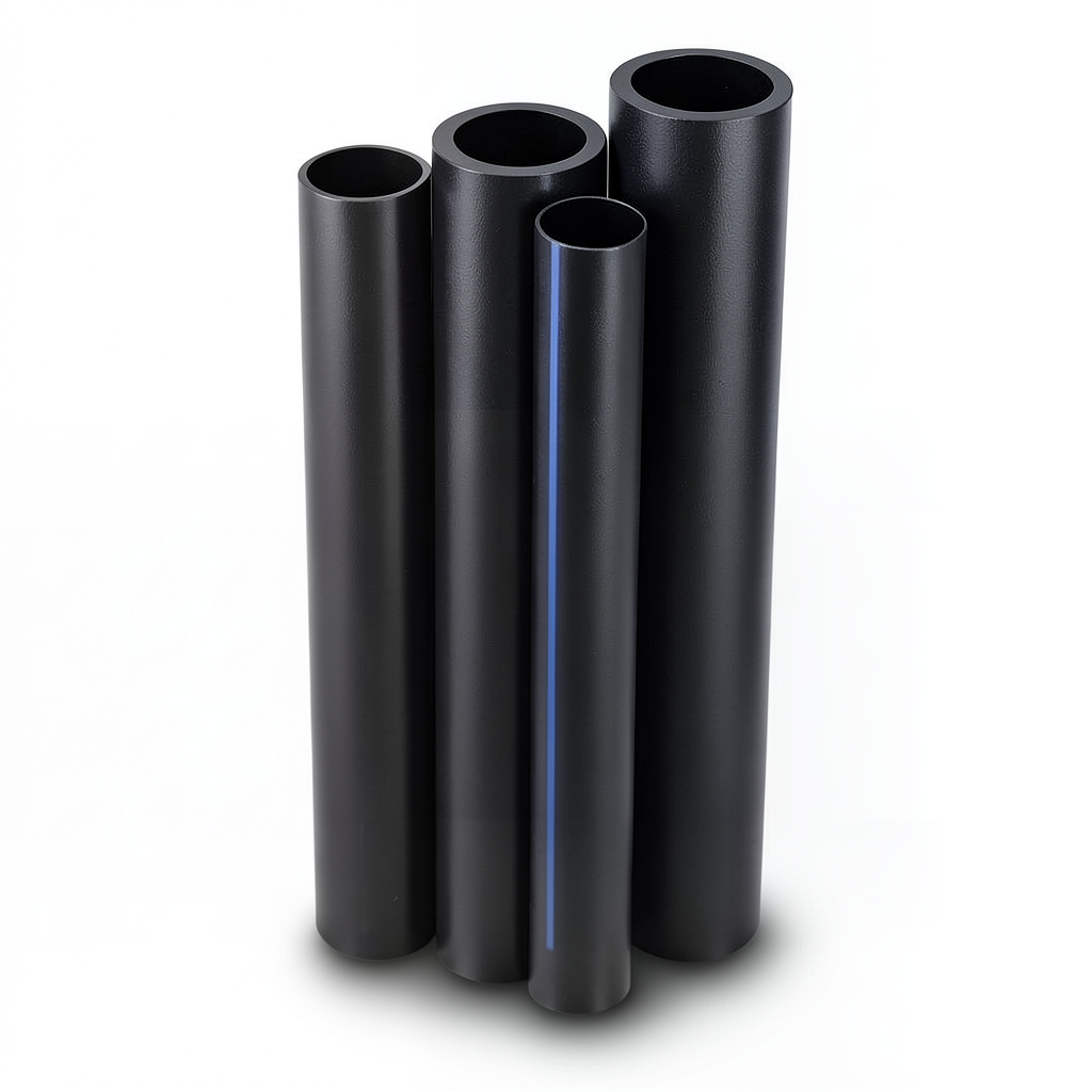 مواسير HDPE PE 100 ضغط 12.5 بار قطر خارجي 450 مم سمك 33.1 مم لون أسود