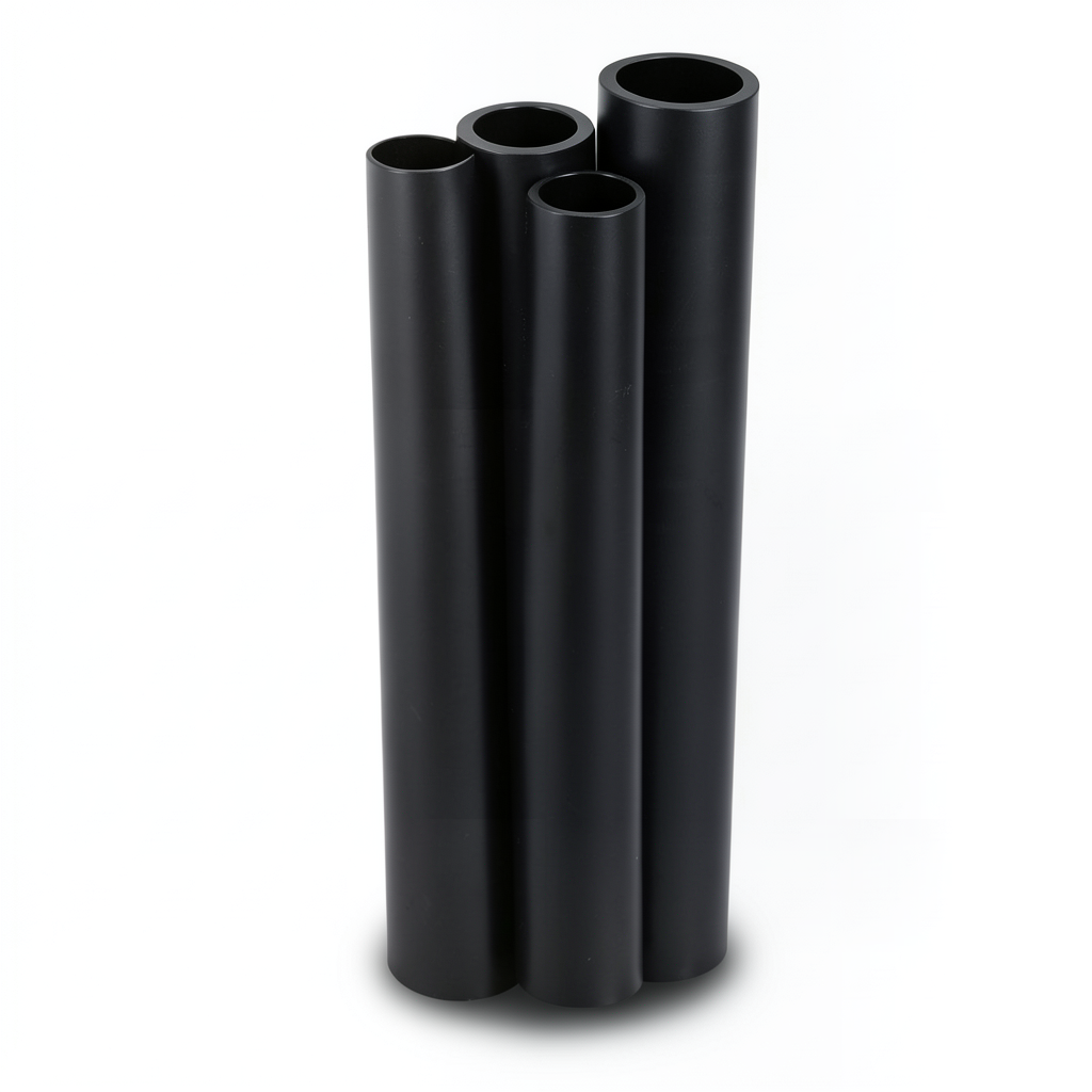 مواسير HDPE PE 100 ضغط 12.5 بار قطر خارجي 1200 مم سمك 88.2 مم لون أسود