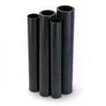 مواسير HDPE بولي ايثيلين عالي الكثافة PE 100 ضغط 12.5 بار قطر 560 مم سمك 41.2 مم لون أسود