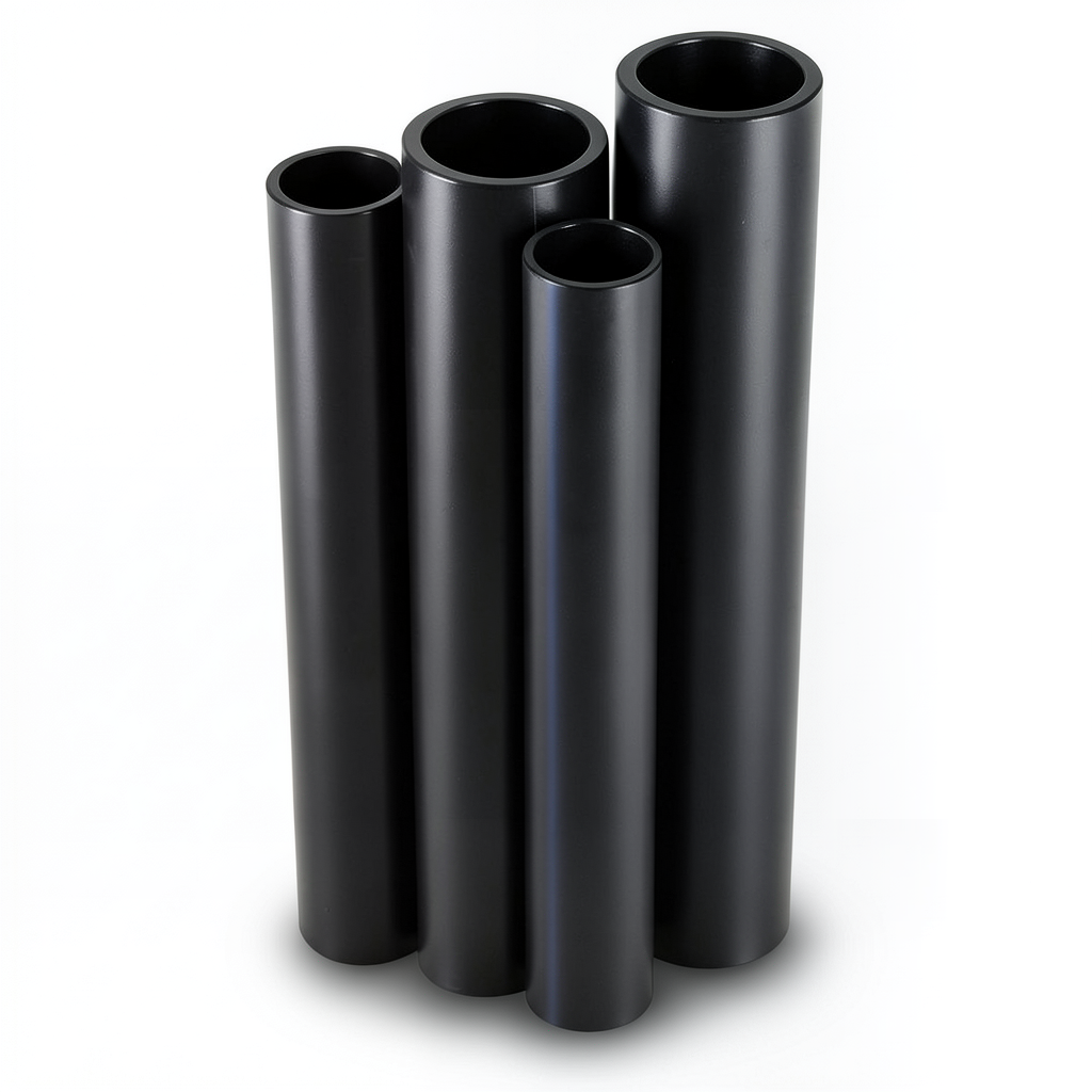 مواسير HDPE PE 100 ضغط 12.5 بار قطر 1400 مم سمك 102.9 مم لون أسود