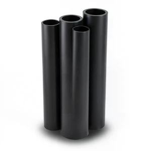 مواسير HDPE بولي ايثيلين عالي الكثافة PE 100 ضغط 12.5 بار قطر خارجي 1600 مم سمك 117.6 مم لون أسود
