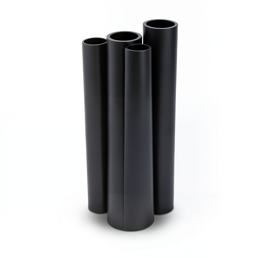 HDPE Pipes PE 100 Pressure 12.5 Bar Diameter 710 mm Thickness 52.2 mm Black