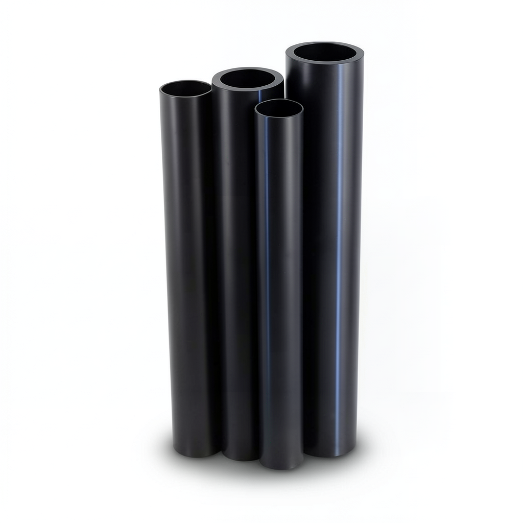 HDPE Pipes PE 80 Pressure 10 Bar Diameter 355 mm Thickness 26.1 mm Black