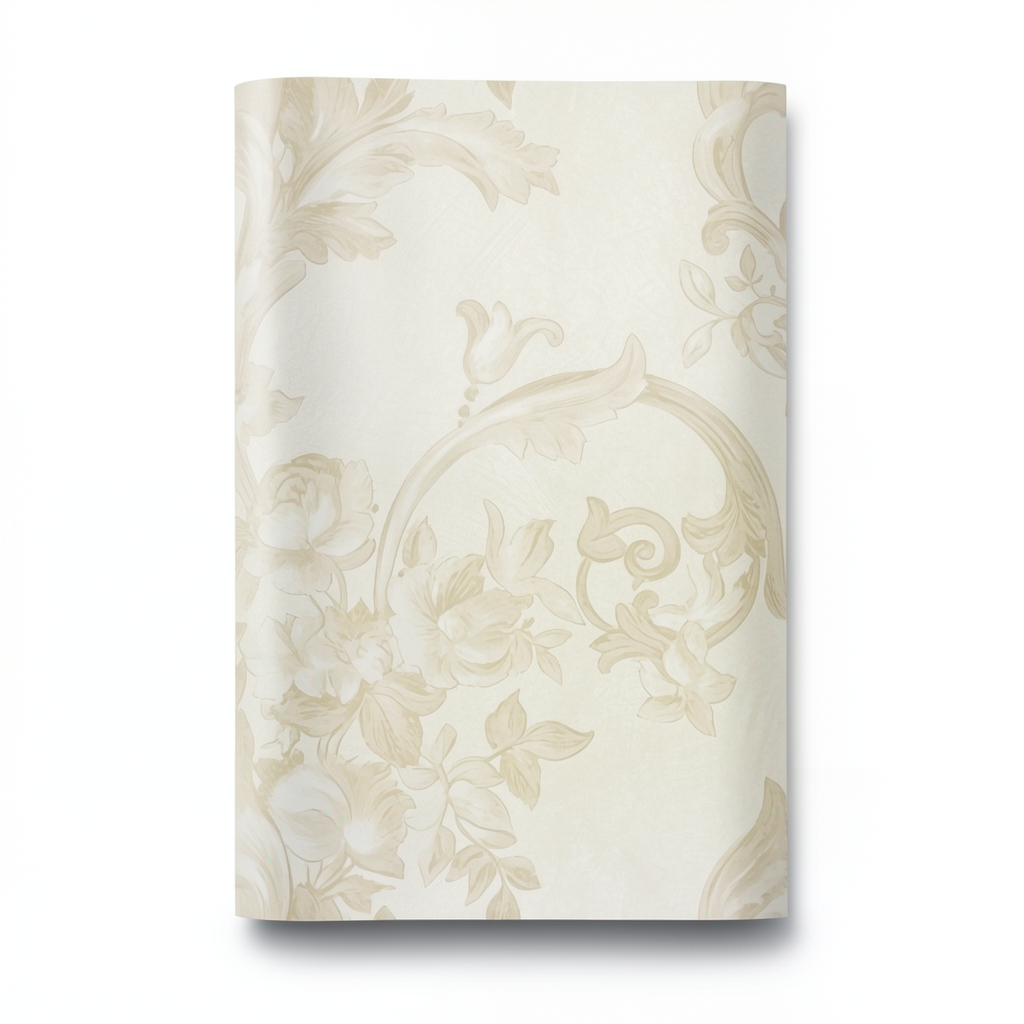 Classic Wallpaper Light Beige 10m×1.06m, Model 83038