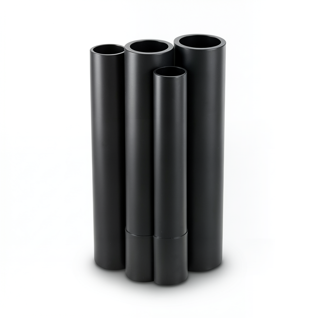 مواسير HDPE PE 100 ضغط 12.5 بار قطر خارجي 1200 مم سمك 88.2 مم لون أسود