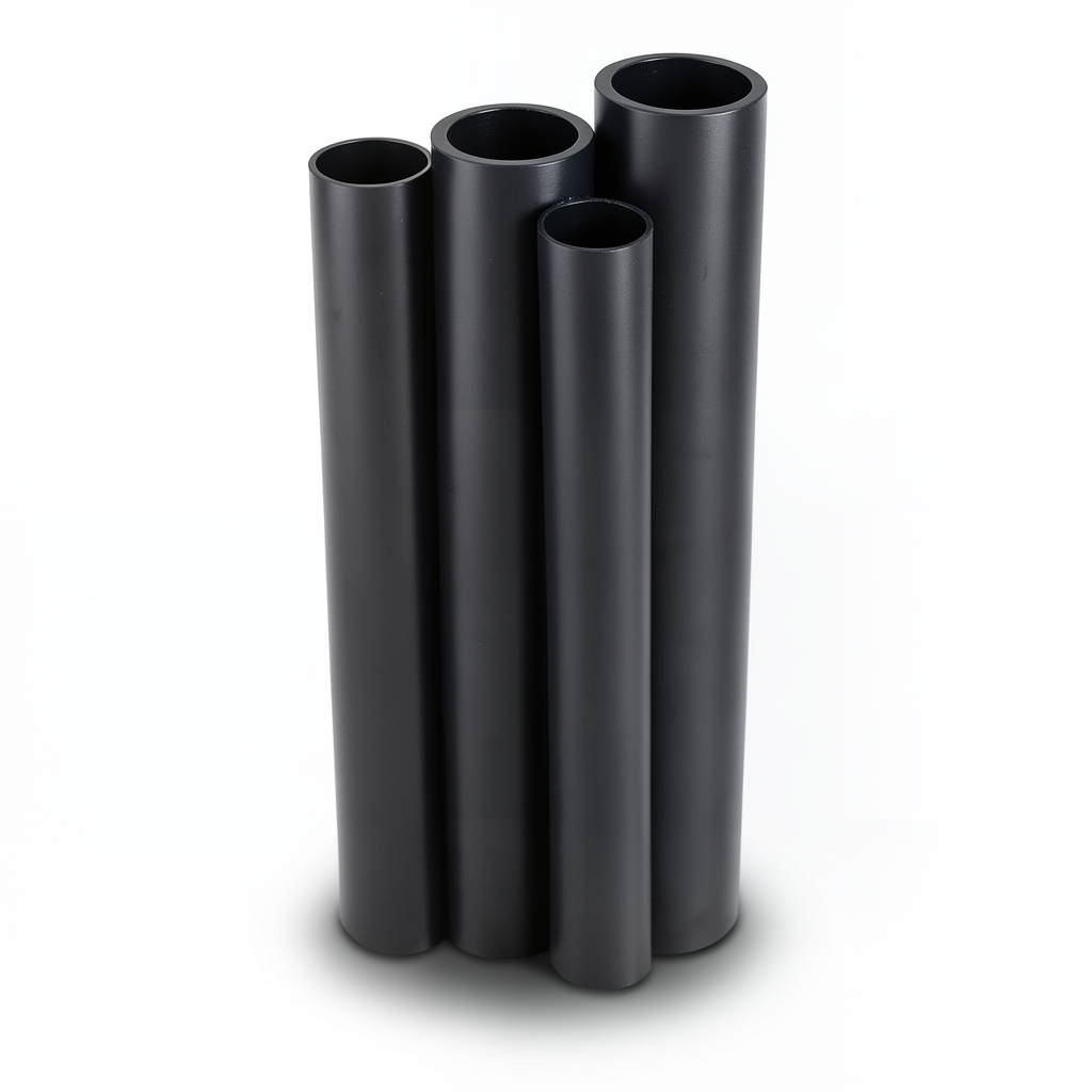 مواسير HDPE PE 100 ضغط 12.5 بار قطر 1400 مم سمك 102.9 مم لون أسود