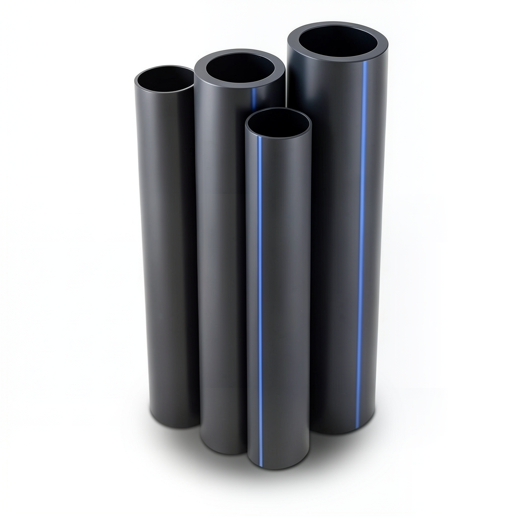 مواسير HDPE البولي ايثيلين الراجحي PE 80 ضغط 10 بار قطر خارجي 315 مم سمك 23.2 مم لون اسود