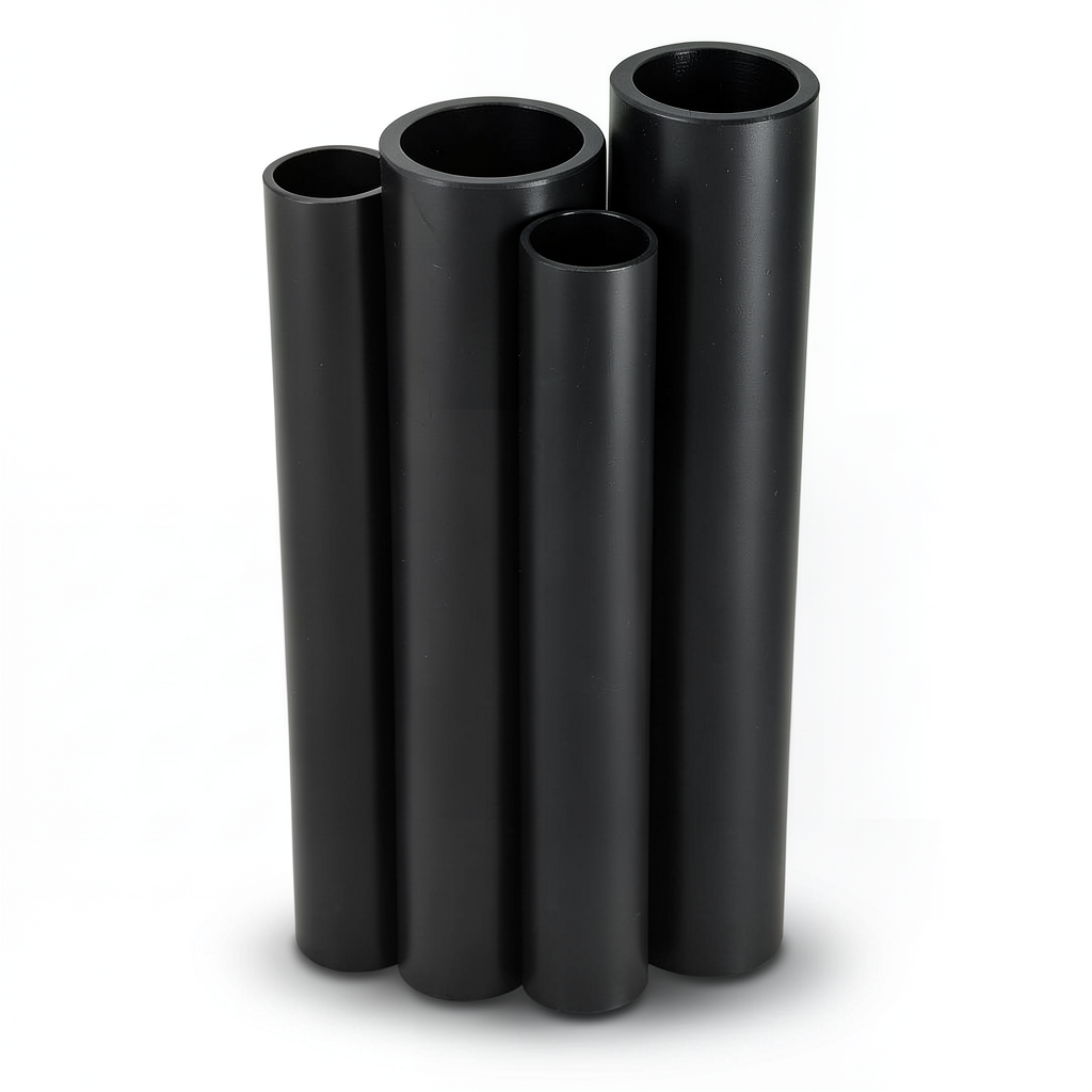 HDPE Pipes PE 80 Pressure 10 Bar Diameter 355 mm Thickness 26.1 mm Black