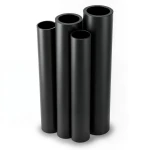 أنابيب HDPE PE 80 ضغط 10 بار قطر خارجي 400 مم سمك 29.4 مم لون أسود