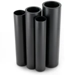 أنابيب HDPE PE 80 ضغط 10 بار قطر خارجي 500 مم سمك 36.8 مم لون أسود