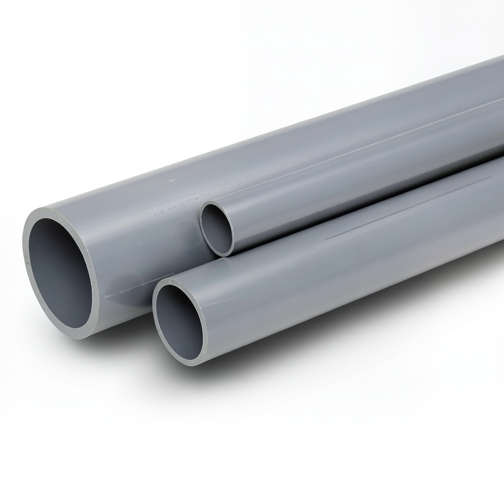 UPVC Pipes Nominal Pressure 4 Bar Outside Diameter 225 mm Thickness 4.5 mm Gray