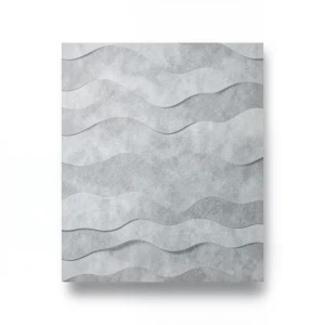 Wavy Wall Covering 15.6m x 106cm Gray Color