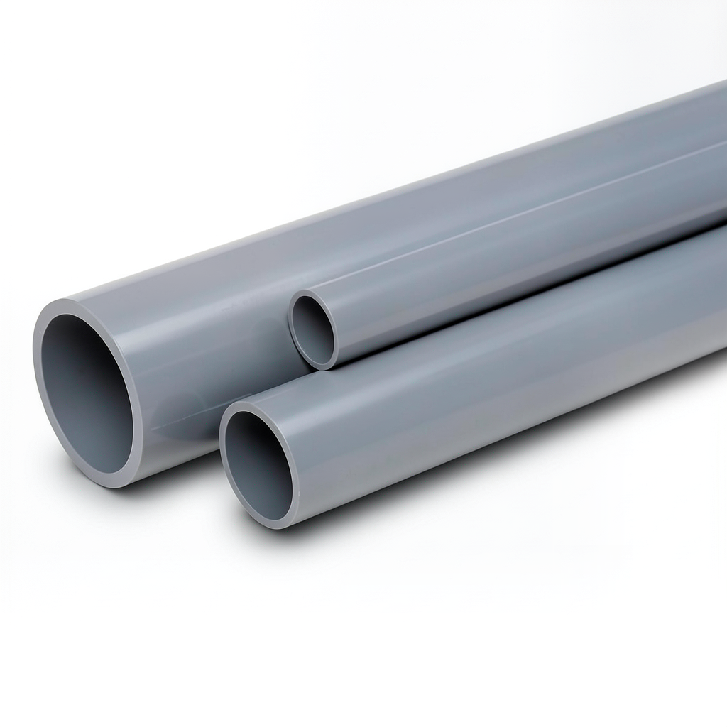 UPVC Pipes Nominal Pressure 6 Bar Outside Diameter 225 mm Thickness 6.6 mm Gray