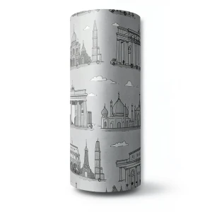 German Youth and Children Wallpaper 10m x 0.53m Gray, Model 235715