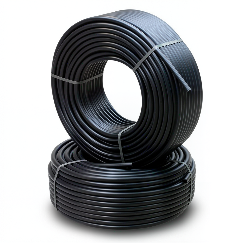 أنابيب HDPE الراجحي PE 63 ضغط 4 بار قطر 110 مم سمك 4.2 مم لون أسود