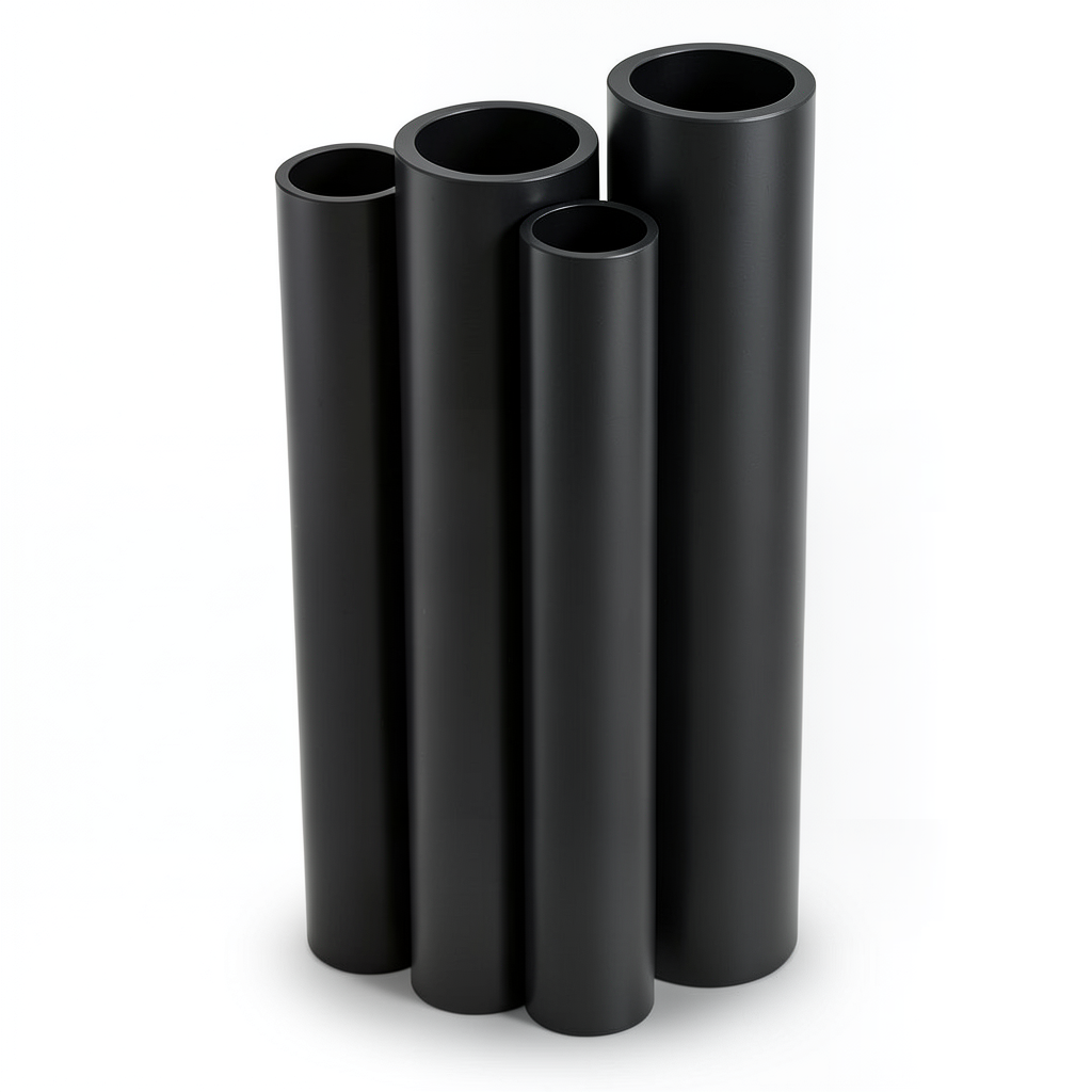 مواسير HDPE الراجحي PE 63 ضغط 4 بار قطر خارجي 140 مم سمك 5.4 مم لون أسود