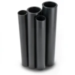 مواسير HDPE PE 63 ضغط 4 بار قطر 225 مم سمك 8.6 مم لون أسود