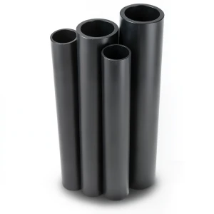 مواسير HDPE PE 63 ضغط 4 بار قطر 225 مم سمك 8.6 مم لون أسود