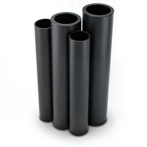 مواسير HDPE PE 63 ضغط 4 بار قطر 250 مم سمك 9.6 مم لون أسود