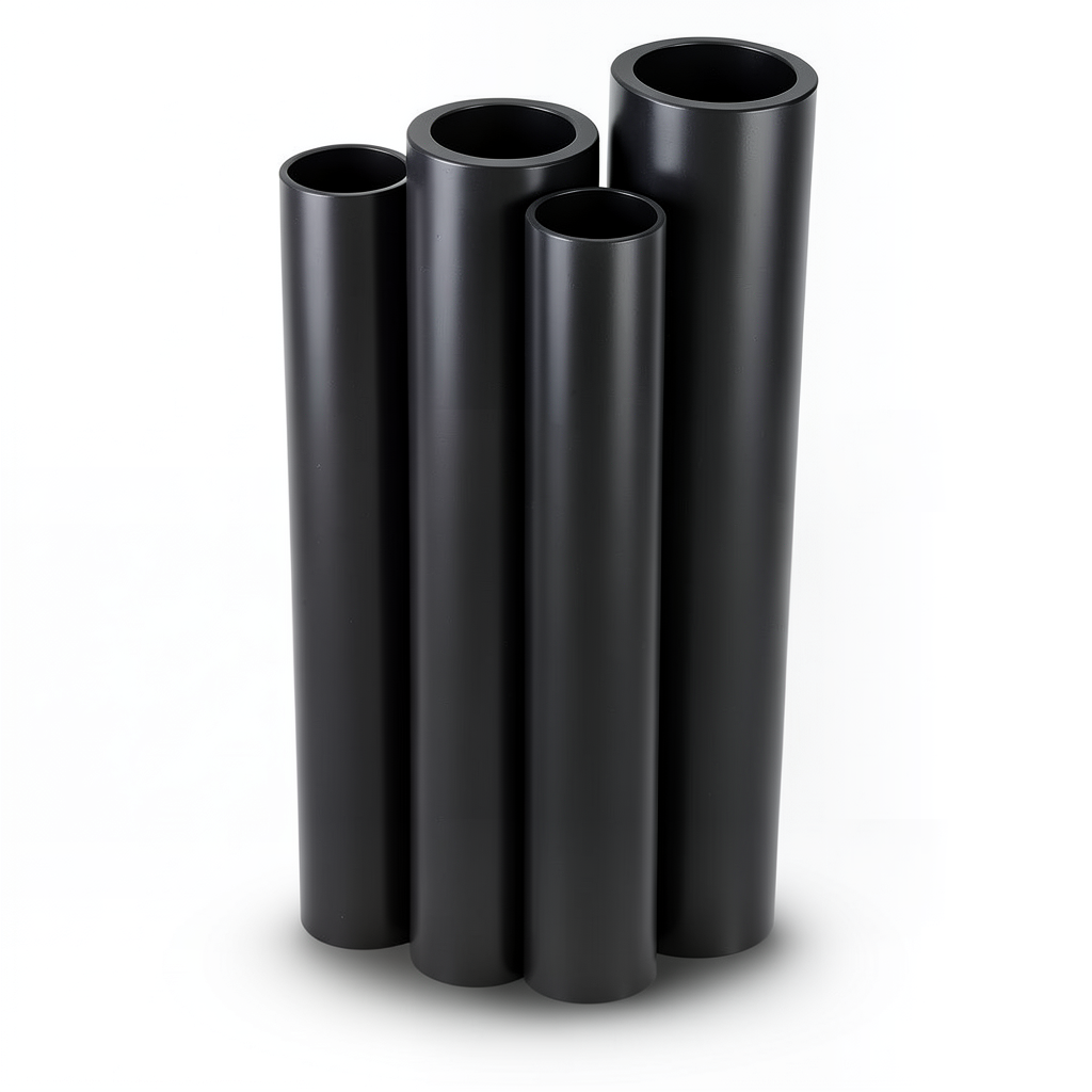 مواسير HDPE الراجحي PE 63 ضغط 4 بار قطر خارجي 280 مم سمك 10.7 مم لون أسود