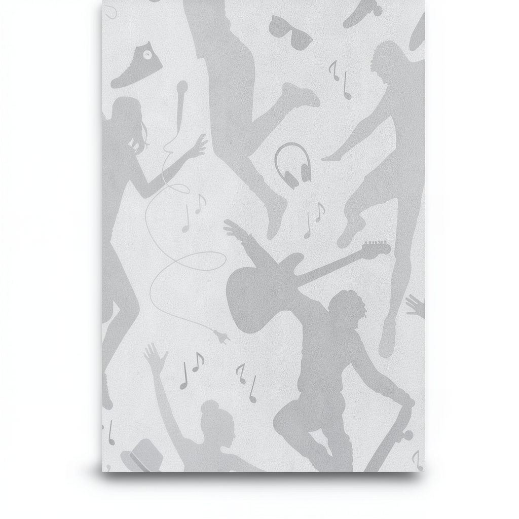 Youth and Children Wallpaper Gray, 10m x 0.53m, Model 458619