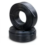أنابيب HDPE PE 80 ضغط 10 بار قطر خارجي 25 مم سمك 2 مم أسود