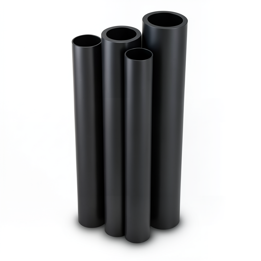 مواسير HDPE PE 63 ضغط 4 بار قطر خارجي 400 مم سمك 15.3 مم لون أسود