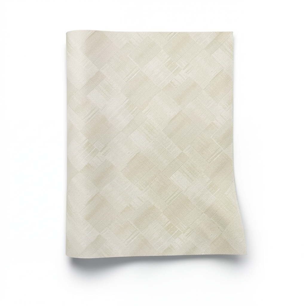 Wavy Wall Covering Beige, 15.6m Length x 106cm Width
