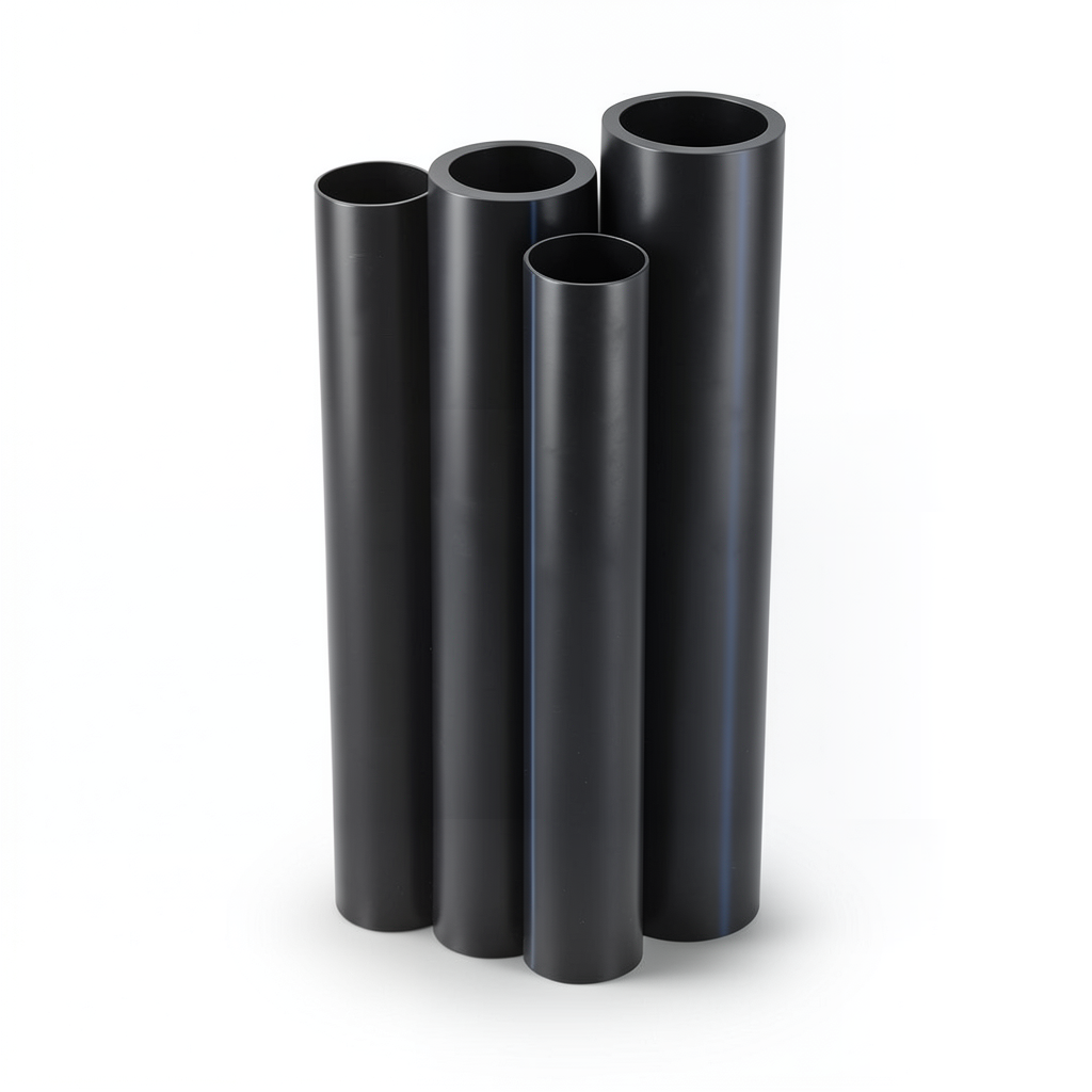 HDPE Pipes PE 63 Pressure 4 Bar Outside Diameter 450 mm Thickness 17.2 mm Black