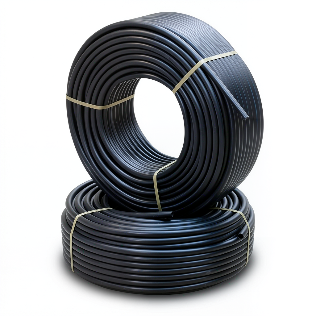 أنابيب HDPE PE 100 ضغط 12.5 بار قطر خارجي 25 مم سمك 2 مم لون أسود