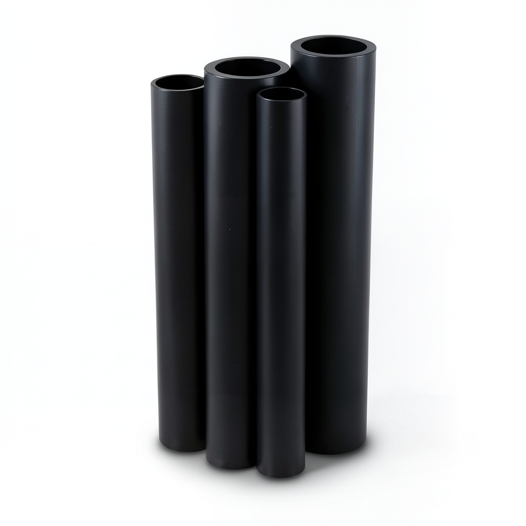 Al-Rajhi HDPE Pipes PE 63 Pressure 4 Bar OD 500 mm Thickness 19.1 mm Black