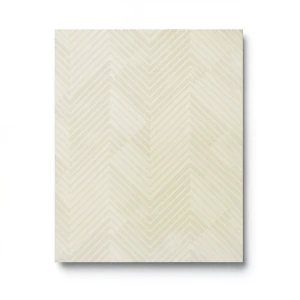 Vinyl Wall Decoration Wavy Design 15.6m×106cm Light Beige