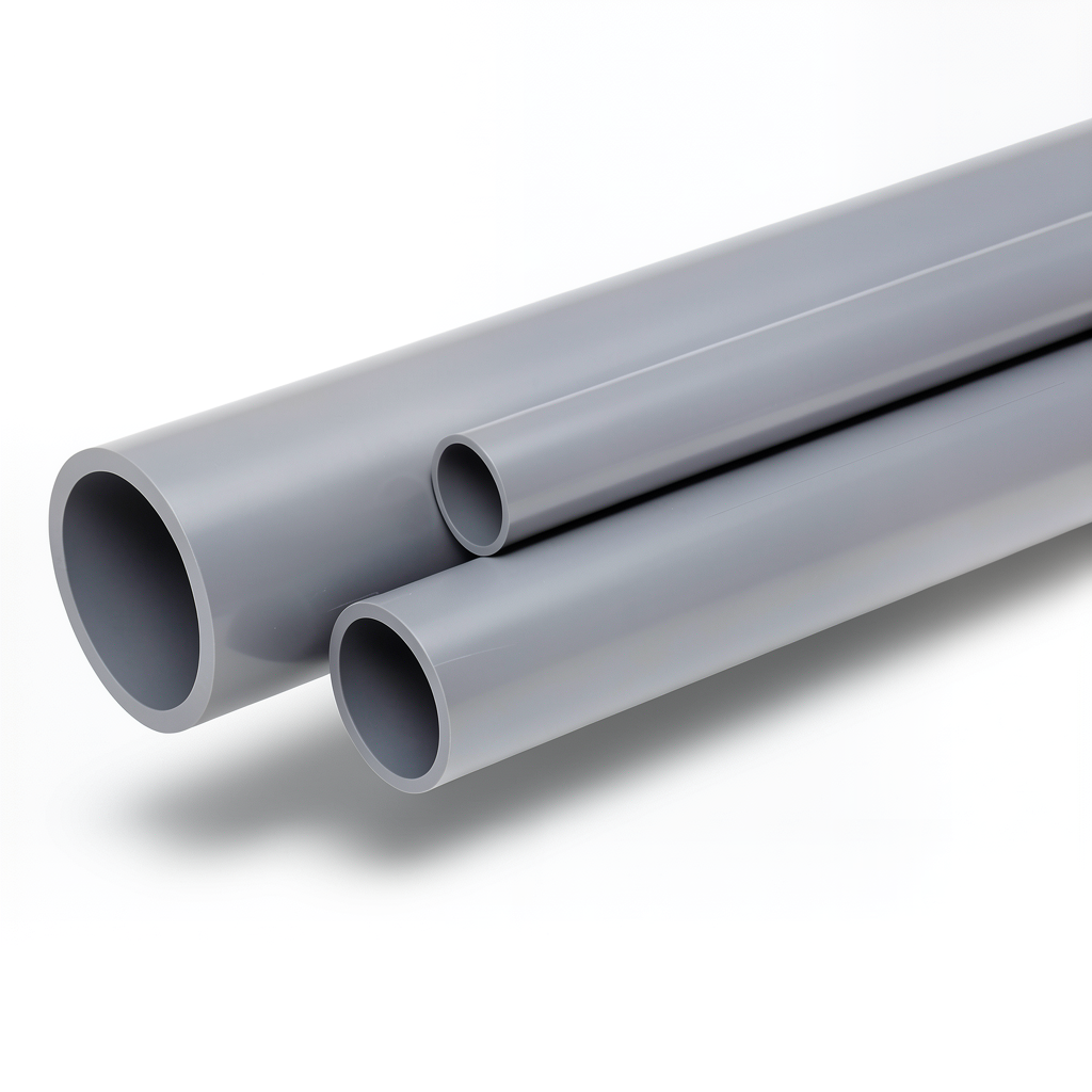 UPVC Pipes Pressure 10 Bar Outside Diameter 90 mm Thickness 4.3 mm Gray