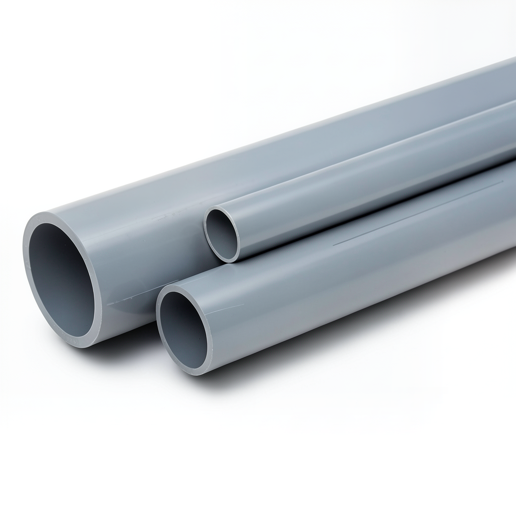 UPVC Pipes Pressure 10 Bar Outside Diameter 90 mm Thickness 4.3 mm Gray